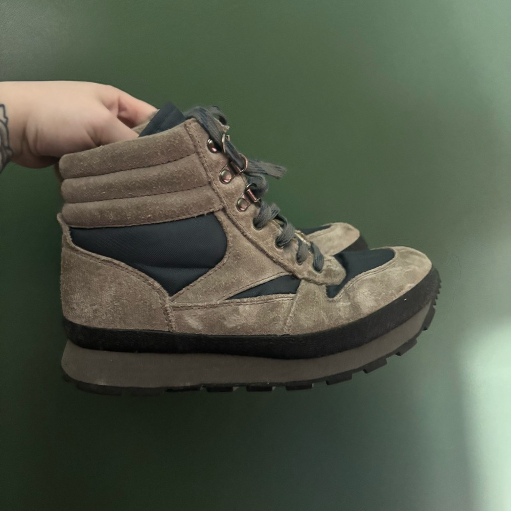 Vintage L.L. Bean G2 Thinsulate Women’s Winter Boots Suede Gray Blue Size 8